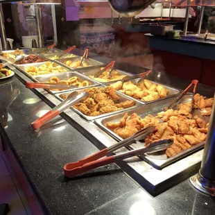 a variety of food items