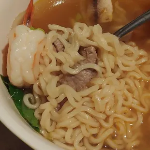 Here's a dish from a new Jax food truck. The steak &amp; shrimp ramen was yummy!