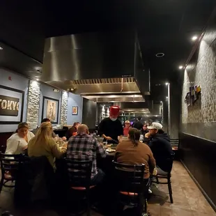 Another table enjoys their show