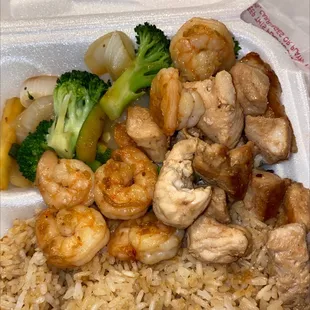 Hibachi Chicken &amp; Shrimp