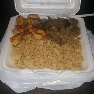 Hibachi Shrimp and Steak my favorite