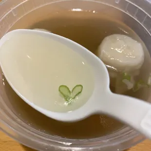 Found a heart in my Shumai Soup.