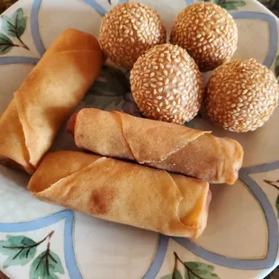 Sesame Balls &amp; Spring Rolls