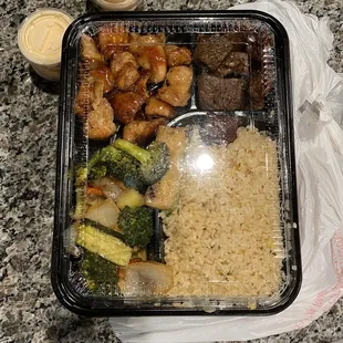 Steak and chicken Hibachi
