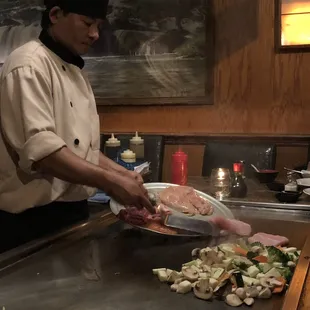 Cooking right in front of you!