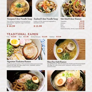 menu, ramen and noodles
