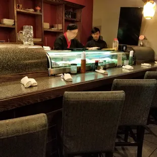 sushi and sashimi, interior
