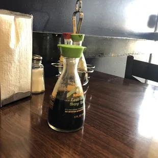 Soy sauce I was given, supposed to be &quot;low sodium&quot;, definitely was not