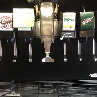 a close up of a beverage dispenser