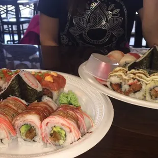 (buy one get one free rolls) Wow can&apos;t see our selves eating sushi anywhere else. Impressively Good