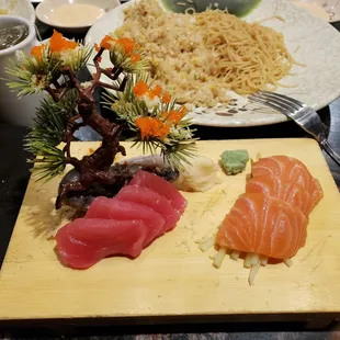Tuna and Salmon Sashimi