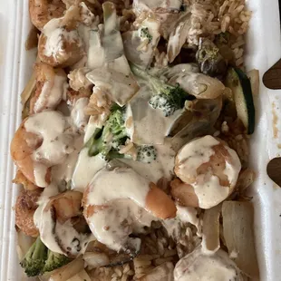 Shrimp hibachi