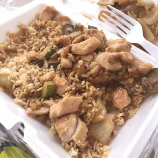 Chicken Fried Rice ($5.99)  - terrible taste. I had to throw it away -- August 9, 2019.