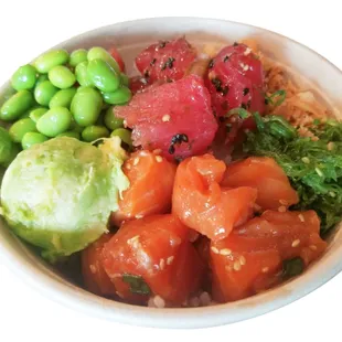 a close up of a bowl of food