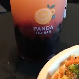 Pretty Strawberry lemonade made by Isabel!