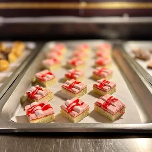 a variety of desserts