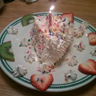 They bring you this birthday cake if someone mentions its your birthday