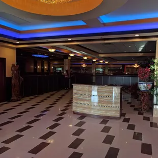 the interior of the restaurant