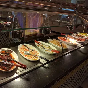 a variety of food items