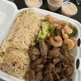 Hibachi Steak and Shrimp