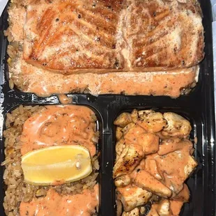 Salmon and Chicken Combo