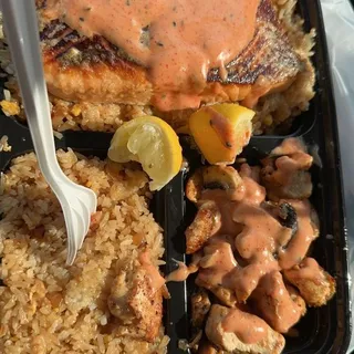 Salmon and Chicken Combo