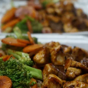 a close up of a plate of food