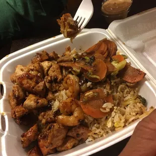 Chicken and shrimp