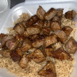 Double steak with no veggies