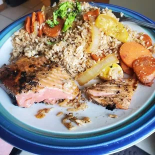 Bad undercooked salmon