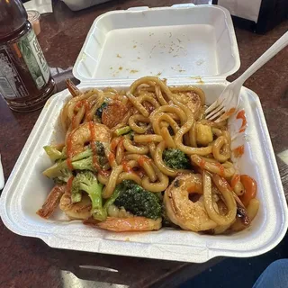 Shrimp Yaki Udon