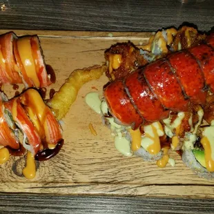 Lobster and Shaggy Dog Rolls