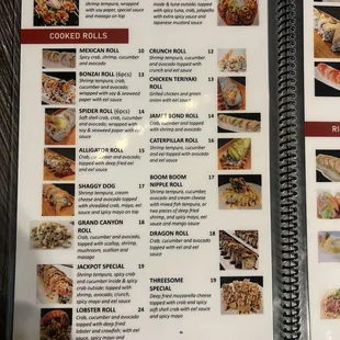 New updated menu