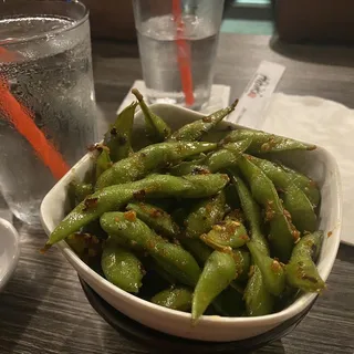 Garlic edamame