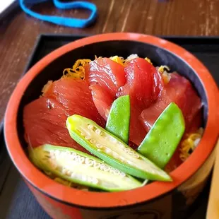 Tekka don. High quality tuna.