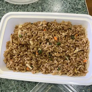 Rice was dry