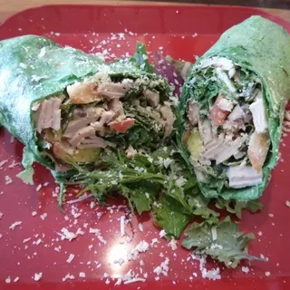 Spinach Turkey Caesar Wrap