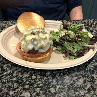 Mushroom & Sweet Onion Burger