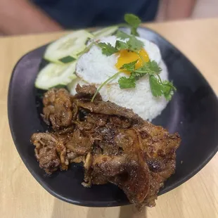 BBQ Pork &amp; fried egg w/Rice. @ojbaylen