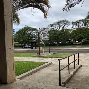 Sign on side of road