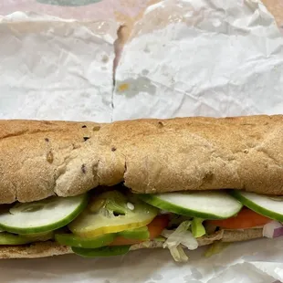Closer look at delicious sub.