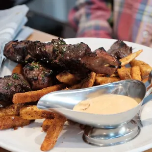 a plate of food on a table
