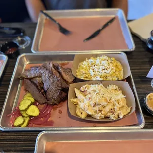 Brisket was good but Mac &amp; Cheese and Cream of Corn was nothing to remember