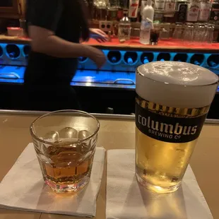 Buffalo Trace and Miller Lite.