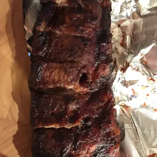 Dry ribs without the extra sauce that I asked for!