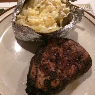 Filet and baked potato. Sooooo good
