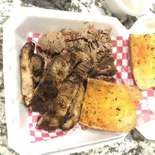 Ribs &amp; brisket 2 meat combo