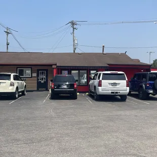 cars parked in a parking lot