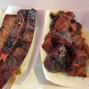 Brisket and burnt ends