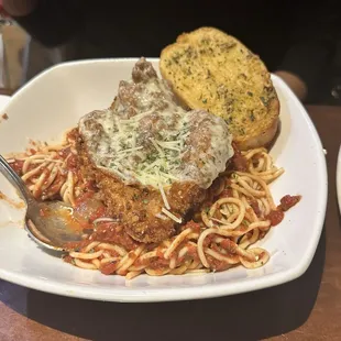 Chicken parm here is amazing